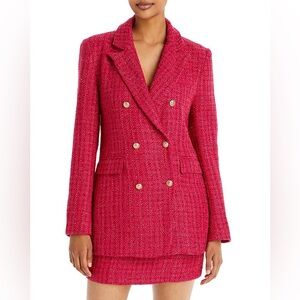 Pink Tweed Bustier Dress and Matching Blazer in SZ XS